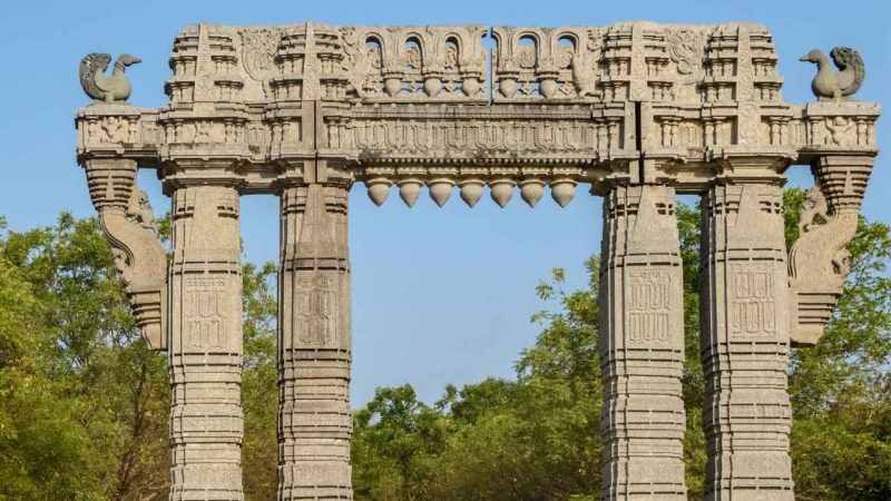 Thousand Pillar Temple in Warangal with intricate pillars