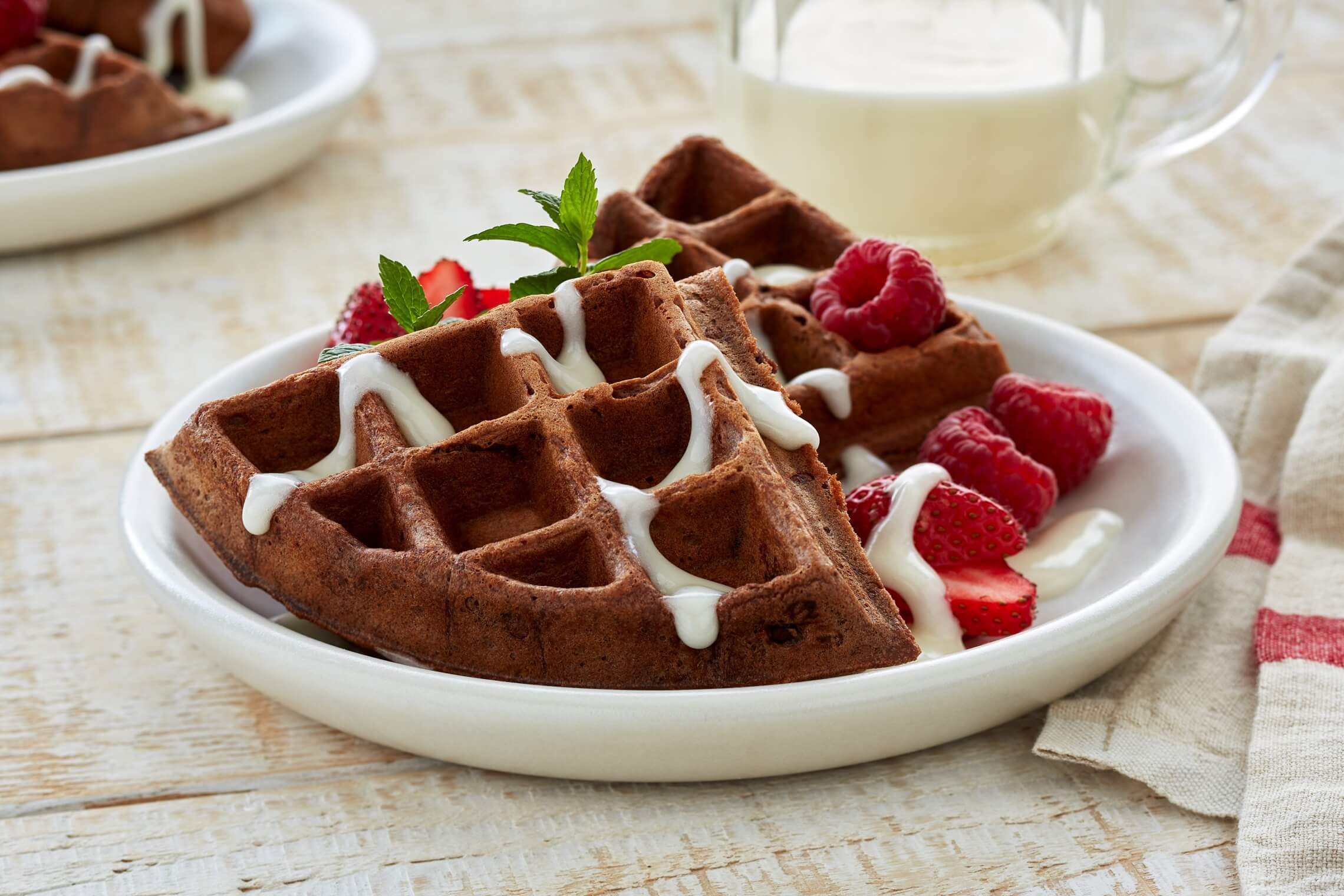 Variations Of Chocolate Waffles