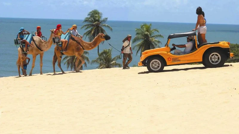 Praia de Genipabu Majestic Sand Dunes Meet the Atlantic Ocean