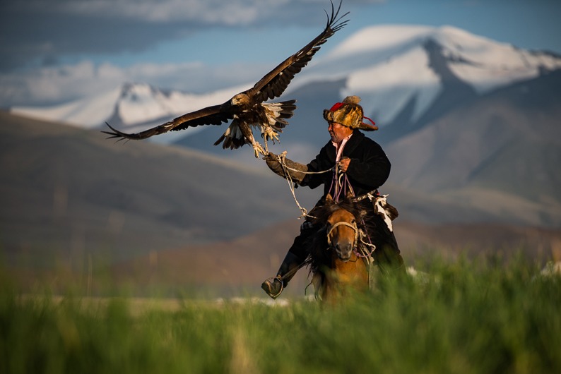 Stunning snow-capped peaks of Altai Tavan Bogd National Park