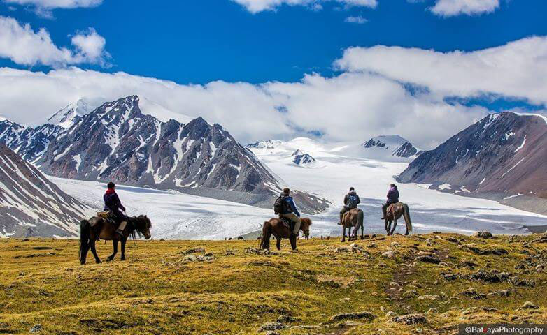 Traditional Kazakh Nomadic Camp In Altai Tavan Bogd National Park 